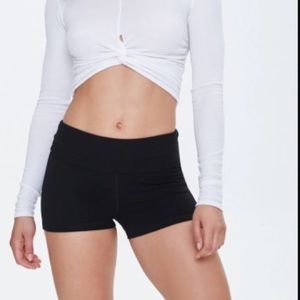 Forever 21 mid-rise fold over cotton shorts